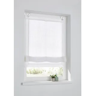 Kutti Raffrollo Hedda mit Hohlsaum Stickerei Größe: Breite 45 cm x Höhe 140 cm