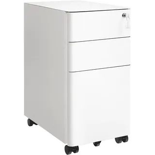 Boxxx Rollcontainer , Weiß , Metall , 3 Schublade(n) Schubladen , 30x59.2x46 cm , Beimöbel erhältlich , Büromöbel, Büromöbel-Sets & Büromöbel-Serien, Büromöbelserien