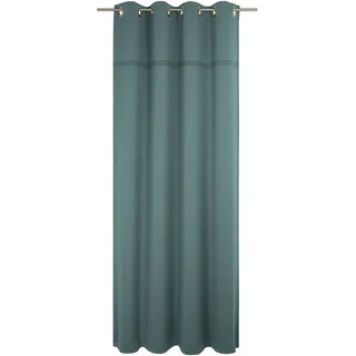 Vorhang WIRTH "Wiessee" Gr. 1, grün, B:150cm H:145cm, Jacquard, Baumwolle, Leinen, Modal, Gardinen, Vorhang