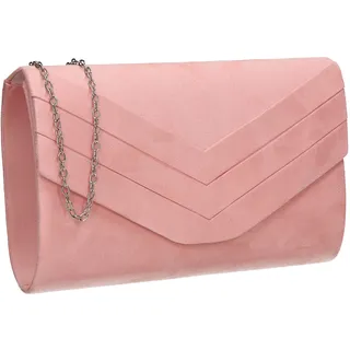 Swankyswans Samantha Clutch Bag Leather Pink