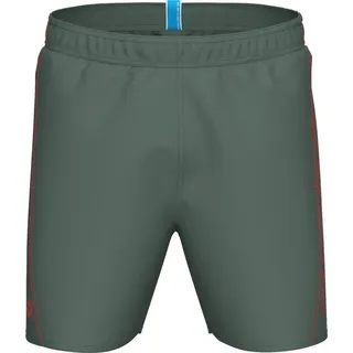 Arena Herren Fundamentals Logo Boxer Swim Trunks, Sage-Fluo Red, XXL