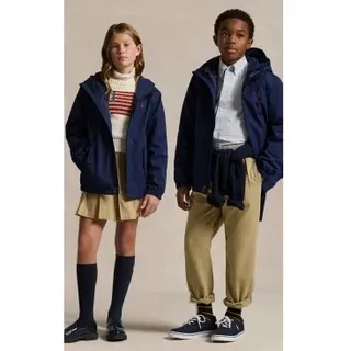 Polo Ralph Lauren Unisex für Kinder. 323875510001 Wendejacke P-Layer 1 navy ((XL) 13/14Años= 163/174cm), Lässig, Recyceltes Polyester, Marin