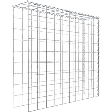 Bild Gabione, silbergrau, Maschenweite 10 cm x 10 cm,