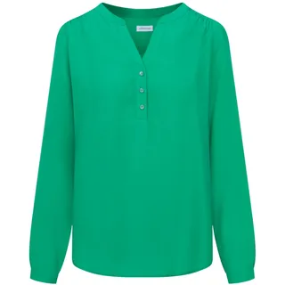 Seidensticker Damen Regular Fit Langarm Bluse, Grün, 34