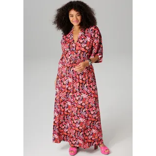 Aniston PLUS Sommerkleid in trendy Maxilänge, bunt