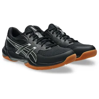 Asics GEL-ROCKET 12", Herren, Sportschuhe Hallenschuhe black/gunmetal 431⁄2 schwarz,