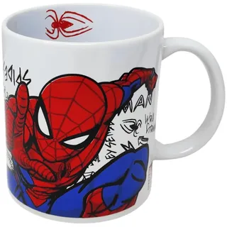 Marvel Spiderman Teetasse aus Keramik, 32,5 cl, Größe 9,5 x 8 cm, mikrowellengeeignet, Geschenkidee