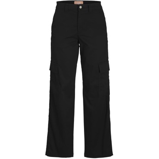 Jack & Jones Damen Jxkendal Reg Stra Cargo Mw Pant PNT Noos Hose, Schwarz, L EU