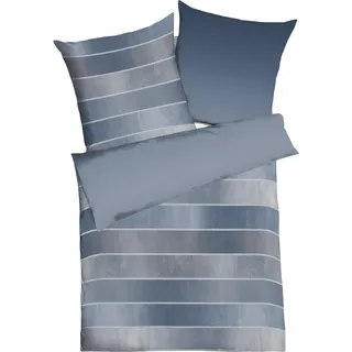 KAEPPEL Timeless Gestreift Blau 155 x 220 cm + 2 x 80 x 80 cm