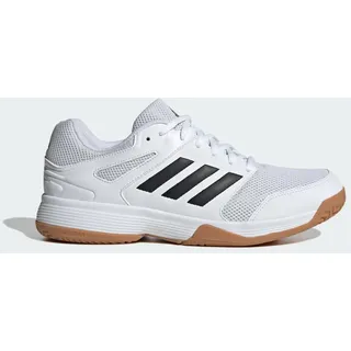 adidas Herren Speedcourt Mens Indoor Shoes, Cloud White/Core Black/Gum, 44 2/3 EU