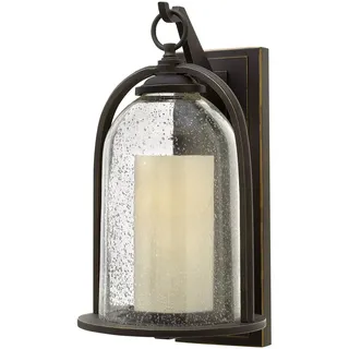 Wandleuchte Vintage Außen Regen Glas IP44 dekorativ PIPER Lampe Terrasse Balkon