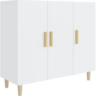 Sideboard Weiß 90x34x80 cm Holzwerkstoff - Weiß