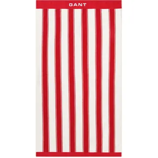 GANT Strandtuch YACHT STRIPE BEACH TOWEL 100 x 200 cm rot