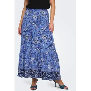 ONLY Faltenrock »ONLVENEDA LONG SKIRT PTM«, blau