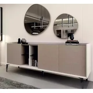 Sideboard ins Wohnzimmer modern neu Möbel color grau Kommode - Beige