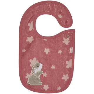 Sterntaler Lätzchen Hase Hanni - saugfähige Baumwolle mit feiner Applikation - praktischer Druckknopfverschluss auf der Schulter - weich & hautfreundlich für Babys und Kinder - Geschenk, perlrosa