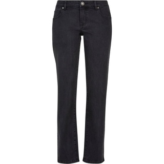 URBAN CLASSICS Ladies Low Waist Straight Denim Pants in Schwarz, Größe 31