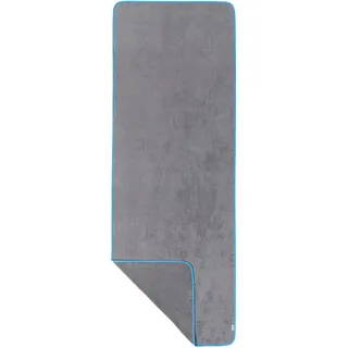 Sowel® Saunahandtuch 220 x 80 cm, 100% Bio-Baumwolle, Strandtuch XXL, Badetuch Groß, Saunatuch, Handtuch, Strand, Sauna, Damen und Herren, Grau/Blau