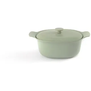 BergHOFF 3900044, 5,2 l, Grün, Eisenguss, Emaille, Keramik, Gas, Halogen, Induktion, Grün - Grün
