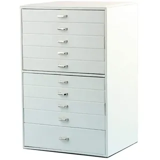 ZJGFCB Schmuckschachtel Schmuckschachtel 10 Schicht extra großer Schmuck Organizer Box mit Schubladen Faux Leder Ohrringen Ringe Halskettenschale für Frauen.Juwelier Organizer Schmuckkoffer