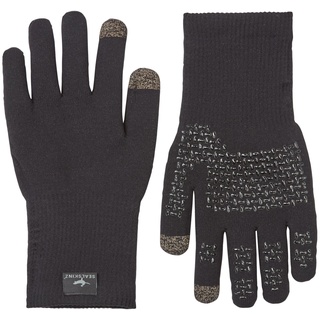 SealSkinz Unisex Allwetter Ultra Grip-Strickhandschuh – Schwarz, M