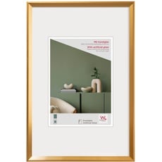 Bild Bilderrahmen gold 40 x 60 cm mit Kunstglas, Desire Kunststoffrahmen DEX460G