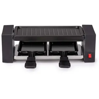 Alpina Gourmet Set 400 W – Rakel und Grill – Edelstahl – Einfach zu montieren – Schwarz