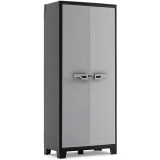 KETER Titan Kunststoffschrank 80 x 44 x 182 cm Schwarz/Grau