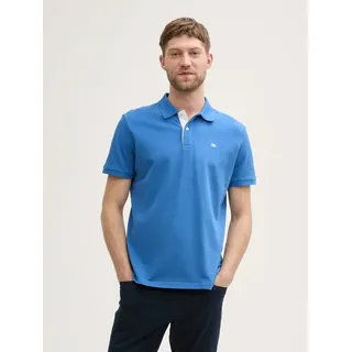 Tom Tailor Poloshirt Kurzarmshirt mit Polokragen - Blau