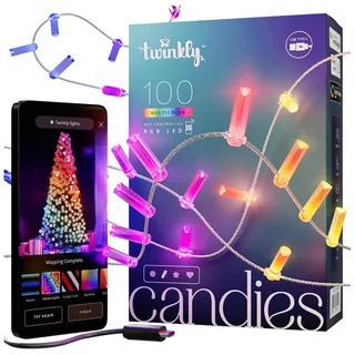 Twinkly Candies Candle 100 Led Rgb Weihnachtsbeleuchtung - White - One Size