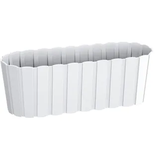 Prosperplast Jardinera für Balcón Boardee Basic 7,9l., Abmessungen (MM) 587x144x130, Weiße Farbe