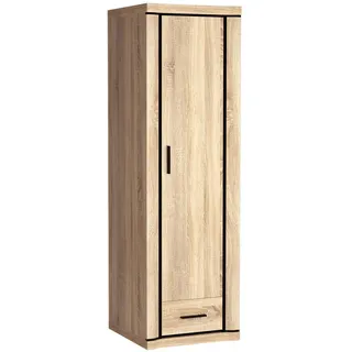 masseno Drehtürenschrank Malaga 58 x 192 x 59 cm Braun
