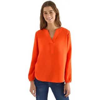 Cecil Bluse in Unifarbe Cherry Tomato orange L