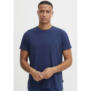 2-in-1-Langarmshirt BLEND "BL T-shirt BHDinton crew", Herren, Gr. 3XL, blau, Single Jersey, Obermaterial: 95% Baumwolle, 5% Elasthan, unifarben, normal normal, Rundhals, Shirts 2-in-1-Langarmshirt