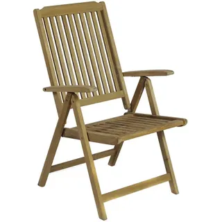 Garden Pleasure Hochlehner SOLO Gartenstuhl 58 x 60 x 103 cm natur 1 St.