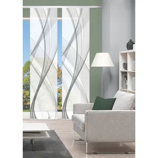 Vision PACOLIA Schiebegardine Paneelwagen 60 x 260 cm grau 2 St.