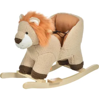 Löwe Schaukeltier - Ride-on Schaukelpferd - Für 18–36 Monate - Mit Sound - Größe 68×35×50 cm