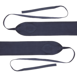Taillengürtel LASCANA "Bindegürtel, Ledergürtel, Gürtel für Kleid & Overall, Bauchgürtel", Damen, Gr. M, blau (dunkelblau), Leder, aufgeraut, unifarben, Gürtel Taillengürtel, aus Leder zum Binden mit Shaping-Effekt, Topseller