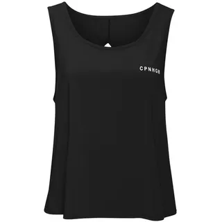 Copenhagen Studios Funktionstop mit Cut-Outs im Rücken, schwarz,