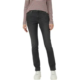 s.Oliver Slim-fit-Jeans "Betsy", Damen, Gr. 40, Länge 32, schwarz (schwarz used), Denim/Jeans, Obermaterial: 84% Baumwolle, 14% Polyester, 2% Elasthan, slim fit, Jeans Slim-fit-Jeans, mit Stretch