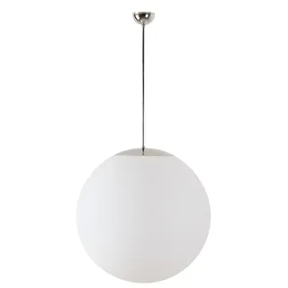 OSMONT ADR45765 ADRIA P5 Hängeleuchte aus poliertem Edelstahl, weiß, Schutzart IP40, 3 x 60 W, E27