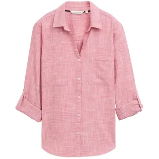 Tom Tailor With Slub Structure 1035247 Bluse Berry Red 46