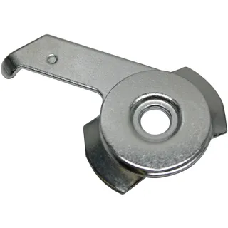 GARDINIA Deckenträger für Flächenvorhangschiene silber, 2 Stück, für 3-läufige Schienen