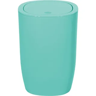 Spirella Design Kosmetikeimer Pure Treteimer Schwingdeckeleimer Abfallbehälter mit Schwingdeckel 5 Liter (ØxH): 17 x 25 cm Mint Grün