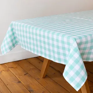 Talking Tables Tischdecke Gingham 180 x 140 cm Mintgrün