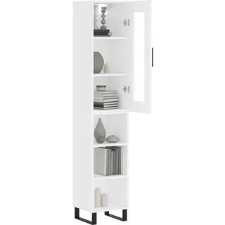 vidaXL Highboard 34,5 x 180 x 34 cm weiß