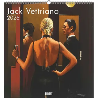 Neumann Jack Vettriano 2026 - Kunst-Kalender - Wand-Kalender - 45x48