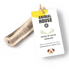 Animal House – Geteiltes Hirschgeweih für Hunde – 100% natürlicher Kausnack – Stärkt die Mundhygiene – Widerstandsfähig und langlebig – In Allen Größen erhältlich (XS)