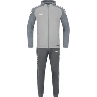 JAKO Herren Trainingsanzug Polyester Performance mit Kapuze, Soft Grey/Steingrau, XXL