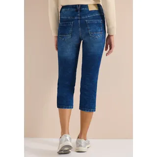 Cecil 3/4 slim Leg Jeans im Casual fit mid Blue used wash, 33,